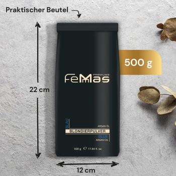 FemMas Blondierpulver Ultra Stark 500g Blau Plex...