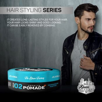 The Shave Factory Premium Pomade 02 Pompadour extra starker Halt 150ml