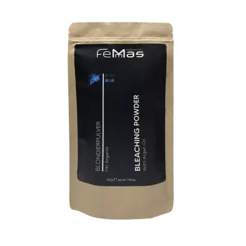 FemMas Blondierpulver Blau mit Arganöl 500g  + Dose