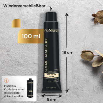FemMas Hair Color Cream 100ml Haarfarbe Lichtblond Sand 9.7
