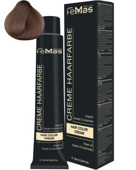 FemMas Hair Color Cream 100ml Haarfarbe Hellblond Gold Sand 8.31