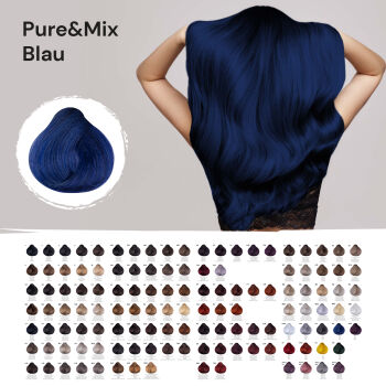 FemMas Hair Color Cream 100ml Haarfarbe Pure&Mix Blau